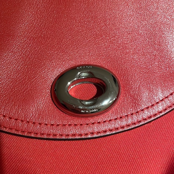 COACH Leather Tangerine  Backpack - Picture 6 of 12